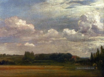  Constable Malerei - Blick Richtung das Pfarrhaus Von OstBergholt Hause Romantischer Landschaft John Constable Szenerie